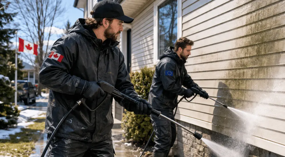 exterior building washing - Facility Solutions Canada Limited -