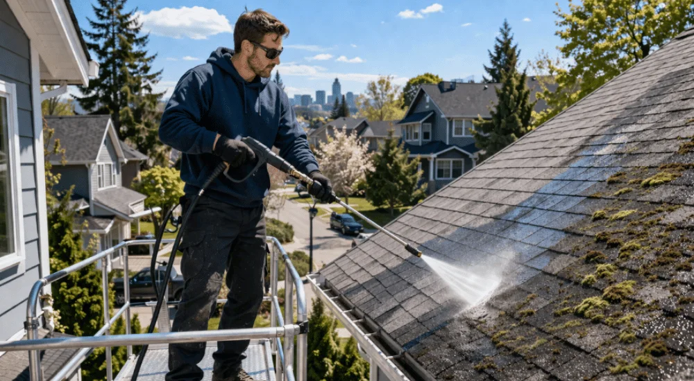 roof cleaning